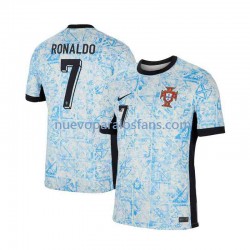 Camiseta de Fútbol Portugal Cristiano Ronaldo 7 Hombre Exterior Euro 2024 Manga Corta