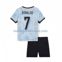 Camiseta de Fútbol Portugal Cristiano Ronaldo 7 Niño Exterior Euro 2024 Manga Corta