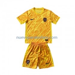 Camiseta de Fútbol Portugal Portero Niño Casa Euro 2024 Manga Corta