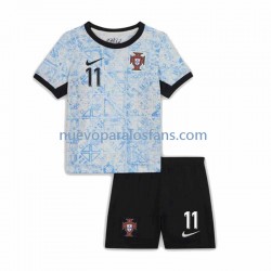 Camiseta de Fútbol Portugal Joao Felix 11 Niño Exterior Euro 2024 Manga Corta