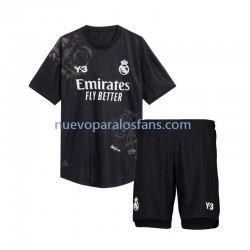 Camiseta de Fútbol Real Madrid Y3 Portero Niño Cuarto 2023-2024 Manga Corta