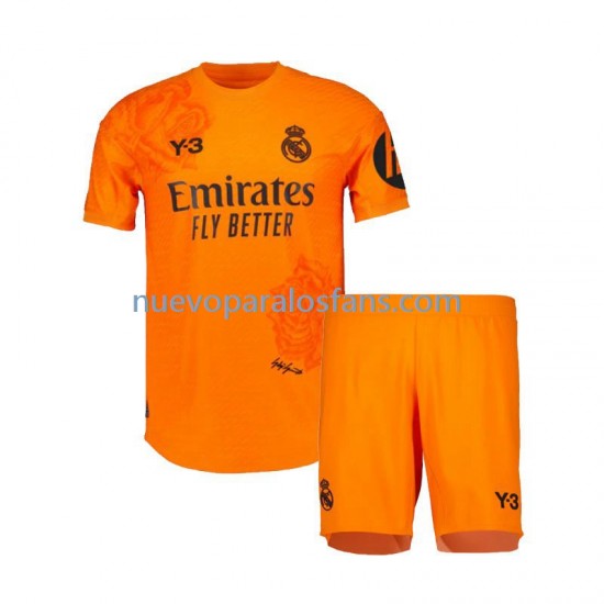 Camiseta de Fútbol Real Madrid Y3 Portero Niño Tercera 2023-2024 Manga Corta