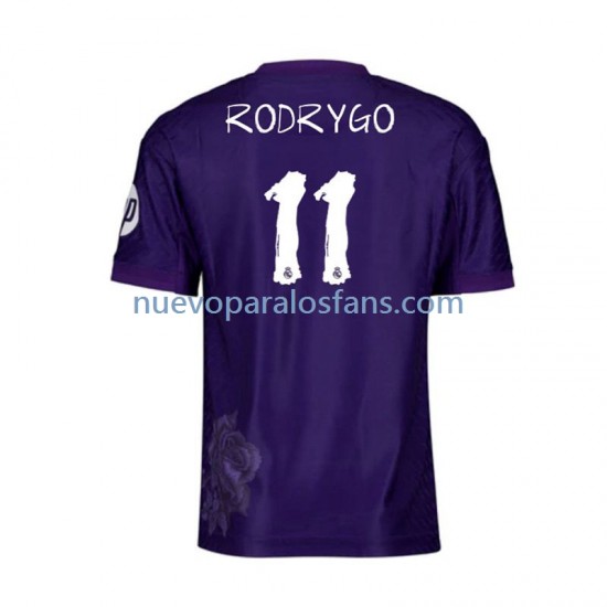 Camiseta de Fútbol Real Madrid RODRYGO 11 Y-3 Hombre Cuarto 2023-2024 Manga Corta