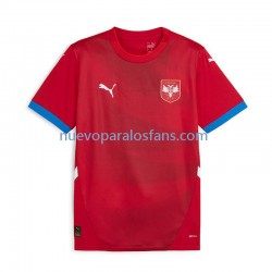 Camiseta de Fútbol Serbia Hombre Casa Euro 2024 Manga Corta