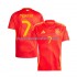 Camiseta de Fútbol España Alvaro Morata 7 Hombre Casa Euro 2024 Manga Corta