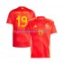 Camiseta de Fútbol España Lamine Yamal 19 Hombre Casa Euro 2024 Manga Corta
