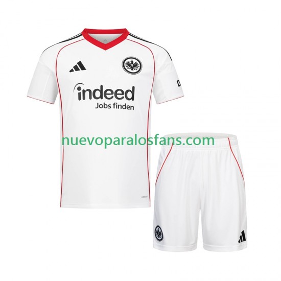 Camiseta de Fútbol Eintracht Frankfurt Niño Exterior 2025-2026 Manga Corta