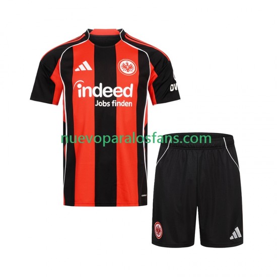 Camiseta de Fútbol Eintracht Frankfurt Niño Casa 2025-2026 Manga Corta