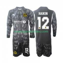 Camiseta de Fútbol FK Bodø/Glimt  Nikita Haikin 12 Portero Niño Casa 2025 Manga Larga