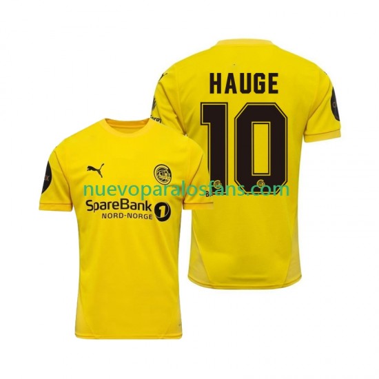 Camiseta de Fútbol FK Bodø/Glimt Jens Petter Hauge 10 Hombre Casa 2025 Manga Corta