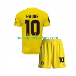 Camiseta de Fútbol FK Bodø/Glimt Jens Petter Hauge 10 Niño Casa 2025 Manga Corta