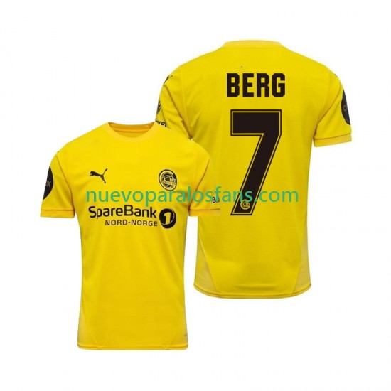Camiseta de Fútbol FK Bodø/Glimt Patrick Berg 7 Hombre Casa 2025 Manga Corta