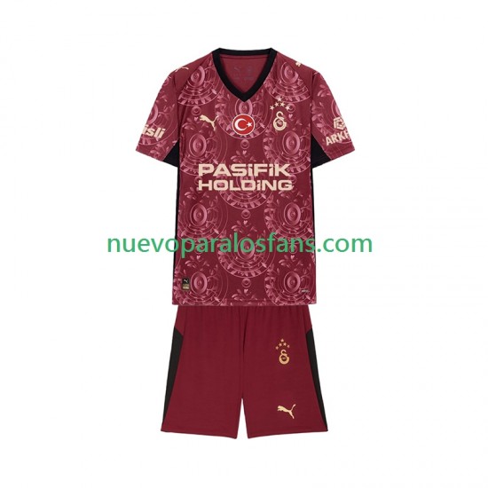 Camiseta de Fútbol Galatasaray Niño Tercera 2025-2026 Manga Corta