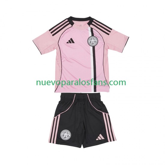 Camiseta de Fútbol Leicester City Niño Tercera 2025-2026 Manga Corta