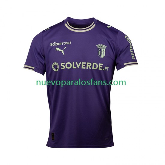 Camiseta de Fútbol SC Braga Hombre Exterior 2025-2026 Manga Corta