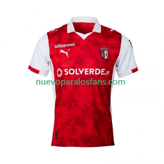 Camiseta de Fútbol SC Braga Hombre Casa 2025-2026 Manga Corta