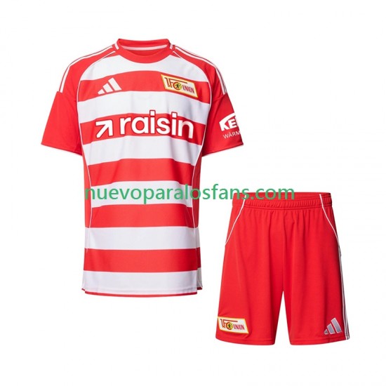 Camiseta de Fútbol Union Berlin Niño Casa 2025-2026 Manga Corta