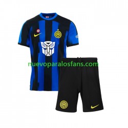 Camiseta de Fútbol AC Milan Transformers Niño Casa 2023-2024 Manga Corta