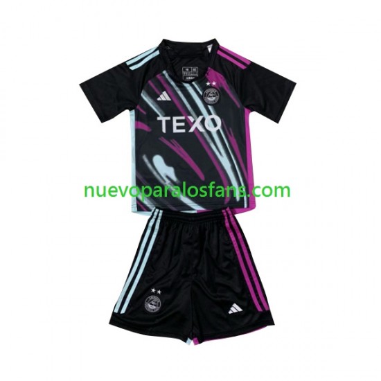 Camiseta de Fútbol Aberdeen Niño Exterior 2023-2024 Manga Corta