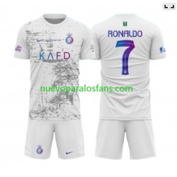 Camiseta de Fútbol Al-Nassr Ronaldo 7 Niño Tercera 2023-2024 Manga Corta