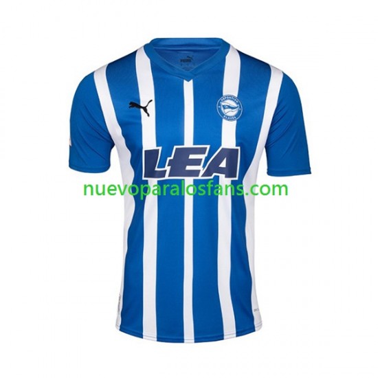 Camiseta de Fútbol Deportivo Alaves Hombre Casa 2023-2024 Manga Corta