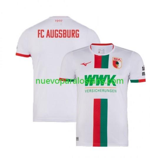 Camiseta de Fútbol FC Augsburg Hombre Casa 2023-2024 Manga Corta