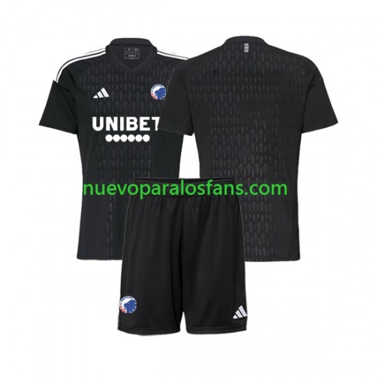 Camiseta de Fútbol FC Kopenhaga Portero Niño Exterior 2023-2024 Manga Corta