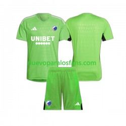 Camiseta de Fútbol FC Kopenhaga Portero Niño Cuarto 2023-2024 Manga Corta