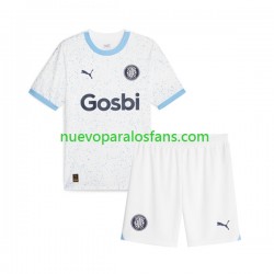 Camiseta de Fútbol Girona Niño Exterior 2023-2024 Manga Corta