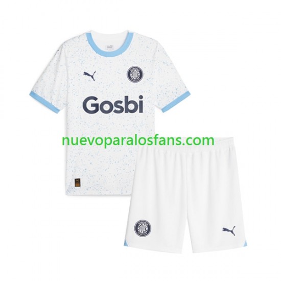 Camiseta de Fútbol Girona Niño Exterior 2023-2024 Manga Corta