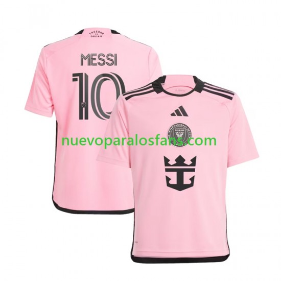 Camiseta de Fútbol Inter Miami Lionel Messi 10 Hombre Casa 2024 Manga Corta