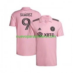 Camiseta de Fútbol Inter Miami Suárez Luis 9 Hombre Casa 2023-2024 Manga Corta