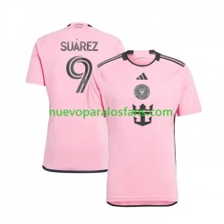 Camiseta de Fútbol Inter Miami Suárez Luis 9 Hombre Casa 2024 Manga Corta