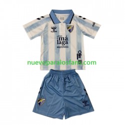 Camiseta de Fútbol Málaga CF Niño Casa 2023-2024 Manga Corta