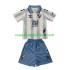 Camiseta de Fútbol Málaga CF Niño Casa 2023-2024 Manga Corta