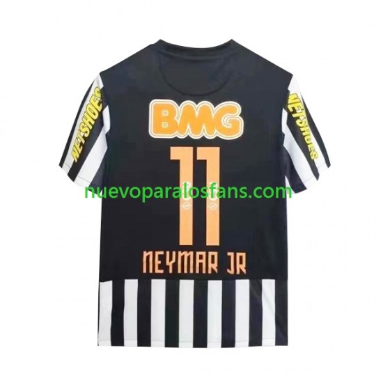 Camiseta de Fútbol Santos FC Neymar JR 11 -2012 Retro Hombre Exterior 2011 Manga Corta