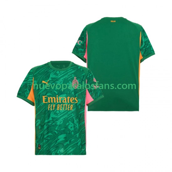 Camiseta de Fútbol AC Milan Portero Hombre Exterior 2025-2026 Manga Corta