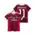 Camiseta de Fútbol AC Milan Ibrahimović Zlatan 11 2012 Retro Hombre Casa 2011 Manga Corta