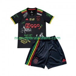 Camiseta de Fútbol AFC Ajax Special Bob Marley Niño Casa 2025-2026 Manga Corta