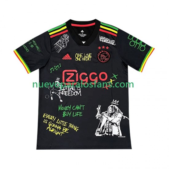 Camiseta de Fútbol AFC Ajax Special Bob Marley Hombre Casa 2025-2026 Manga Corta