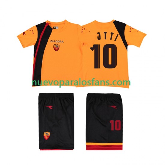 Camiseta de Fútbol AS Roma TOTTI 10 2005- Retro Niño Casa 2006 Manga Corta