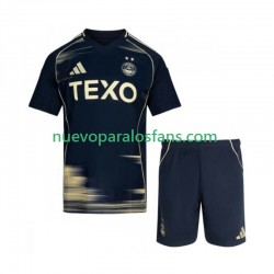 Camiseta de Fútbol Aberdeen Niño Exterior 2025-2026 Manga Corta