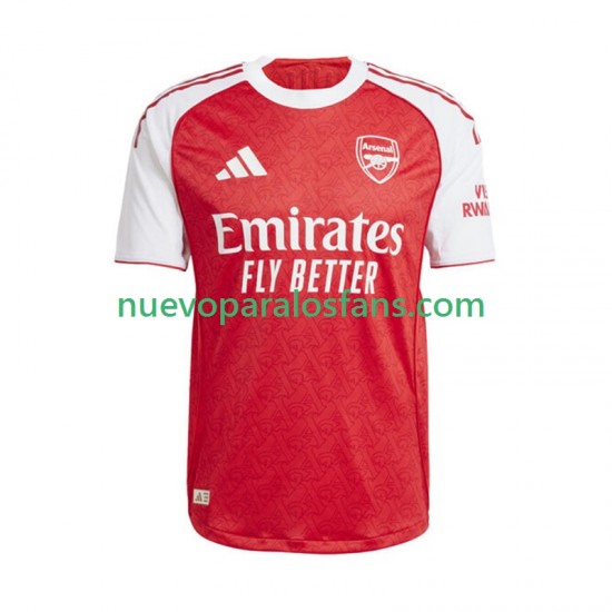 Camiseta de Fútbol Arsenal Hombre Casa 2025-2026 Manga Corta