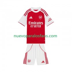 Camiseta de Fútbol Arsenal Niño Casa 2025-2026 Manga Corta