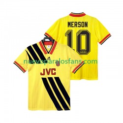 Camiseta de Fútbol Arsenal MERSON 10 1993 Retro Hombre Exterior 1994 Manga Corta