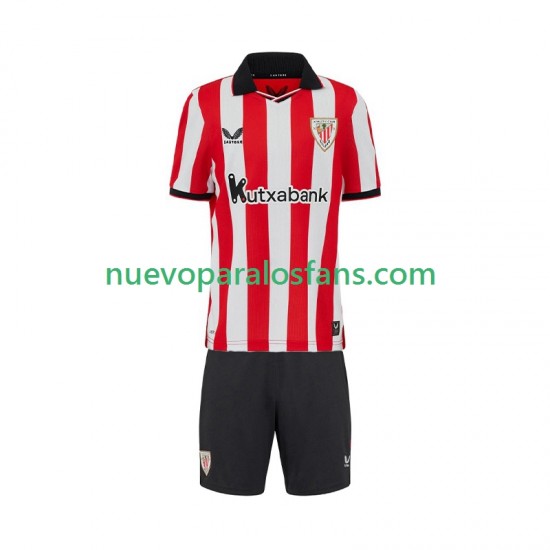 Camiseta de Fútbol Athletic Bilbao Niño Casa 2025-2026 Manga Corta
