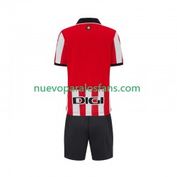 Camiseta de Fútbol Athletic Bilbao Niño Casa 2025-2026 Manga Corta