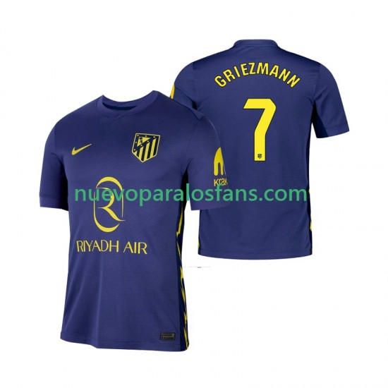 Camiseta de Fútbol Atlético Madrid Antoine Griezmann 7 Hombre Exterior 2025-2026 Manga Corta