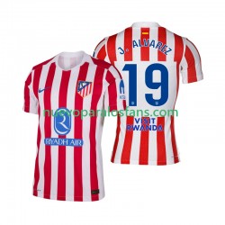 Camiseta de Fútbol Atlético Madrid Julian Alvarez 19 Hombre Casa 2025-2026 Manga Corta