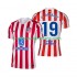 Camiseta de Fútbol Atlético Madrid Julian Alvarez 19 Hombre Casa 2025-2026 Manga Corta